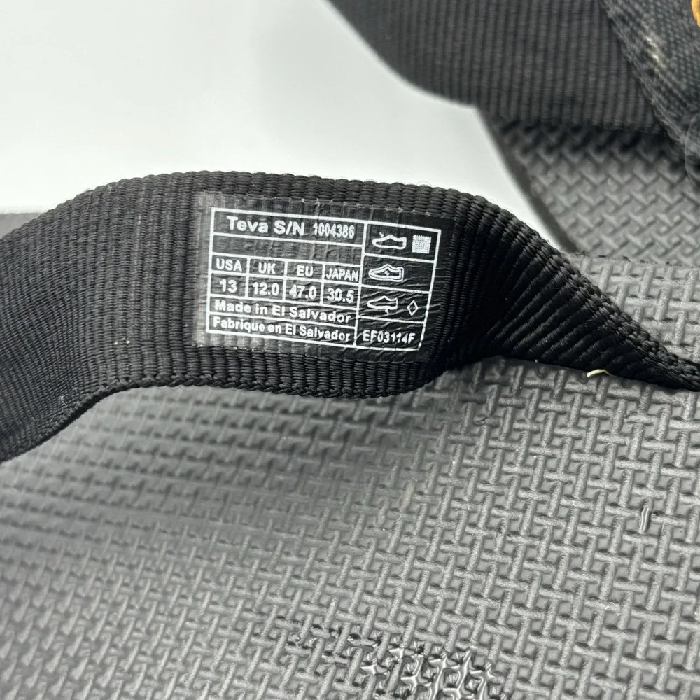 Teva Flip Flop Men's Mush Canvas Thong Sandals Size 13 UK12 Eur47 Japan30.5‎
